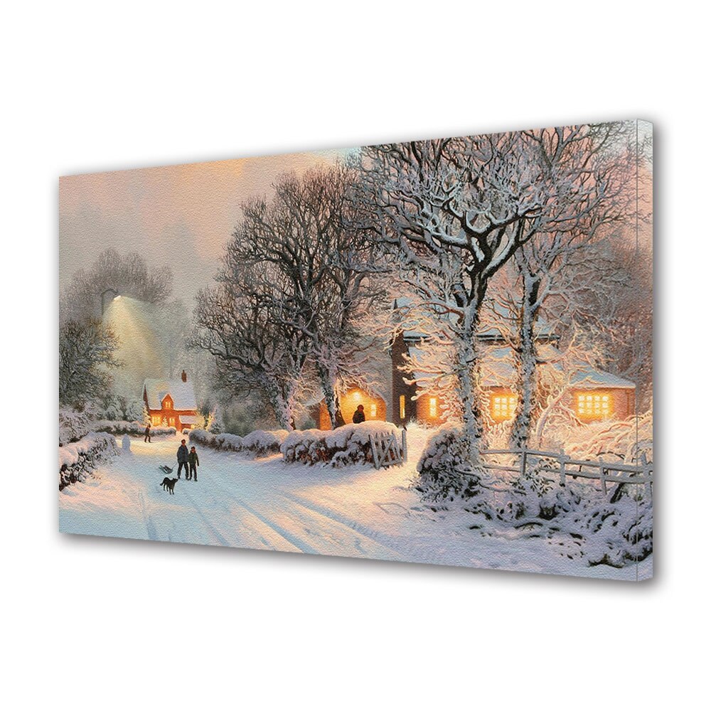 Tablou Canvas Sarbatori Craciun Pictura fantastica 70 x 100 cm